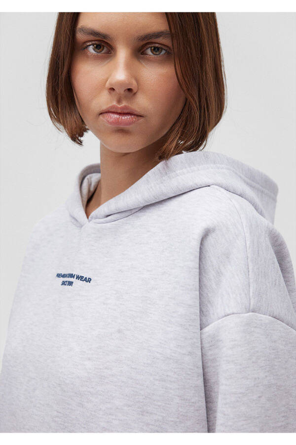 Logo Baskılı Gri Sweatshirt 1s10149-85438 - 11