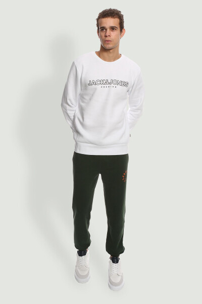 Logo baskılı, ip bağlamalı sweatshirt pantolon. - 1