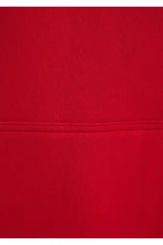 Logo Baskılı Kapüşonlu Kırmızı Sweatshirt 1600361-86417 - Kırmızı-86417 - 7