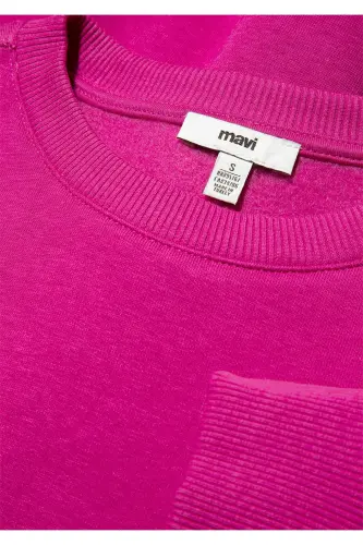 Logo Baskılı Pembe Sweatshirt 1611656-70943 - Pembe-70943 - 7