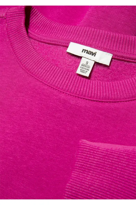 Logo Baskılı Pembe Sweatshirt 1611656-70943 - Pembe-70943 - 7