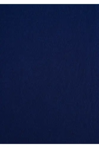 Logo Baskılı Lacivert Tişört Semi Slim Fit / Yarı Dar Kesim 1612962-70722-Mavi - 8