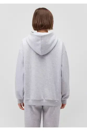 Logo Bosilgan Kulrang Svitshot 1s10149-85438 - 4