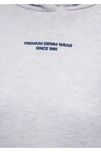 Logo Bosilgan Kulrang Svitshot 1s10149-85438 - 7