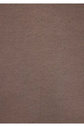 Logo Embroidered Hooded Brown Sweatshirt 065809-87875-Brown - 7