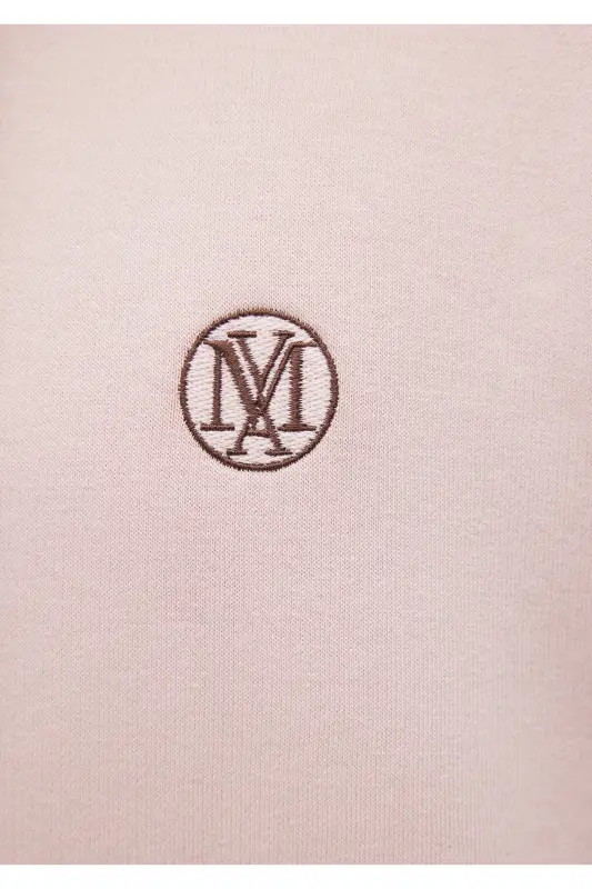 Logo Embroidered Hooded Pink Sweatshirt 065809-71150-Pink - 8