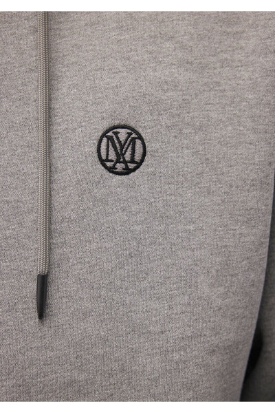 Logo Hoodie Zip Grey Sweatshirt 066979-34686 - 6