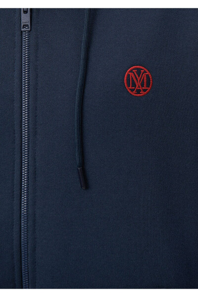 Logo Hoodie Zip Navy Sweatshirt 066979-70490 - 11