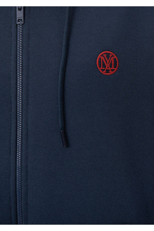 Logo Hoodie Zip Navy Sweatshirt 066979-70490 - 11