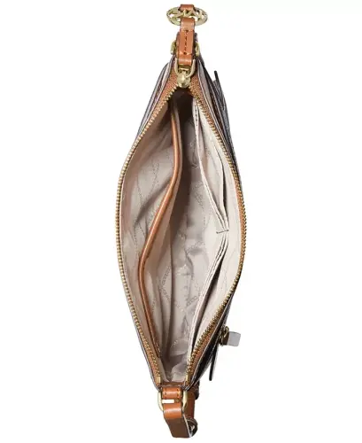 Logo Jet Set Charm Small North South Flat Crossbody - Brown/ Acorn - MICHAEL KORS (1)