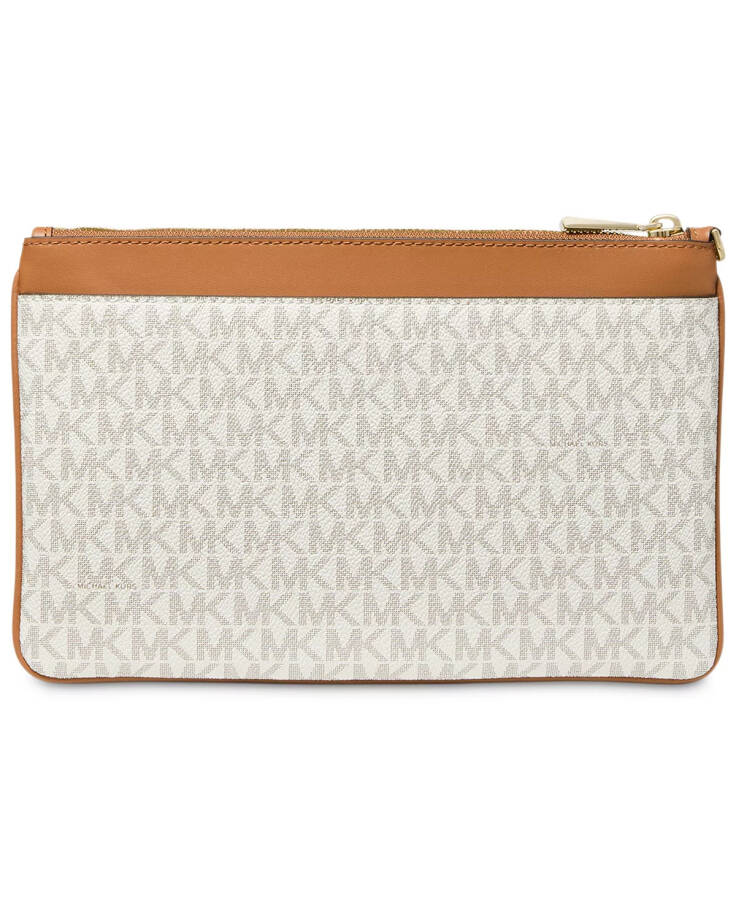 Logo Jet Set Charm Wristlet Vanilla/acorn - 2