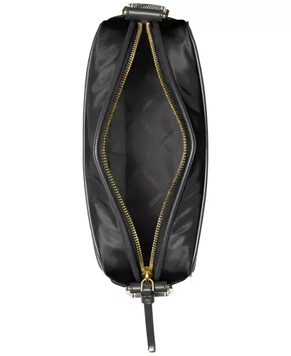 Logo Large Nylon Crossbody with Webbing Strap-Black - 2