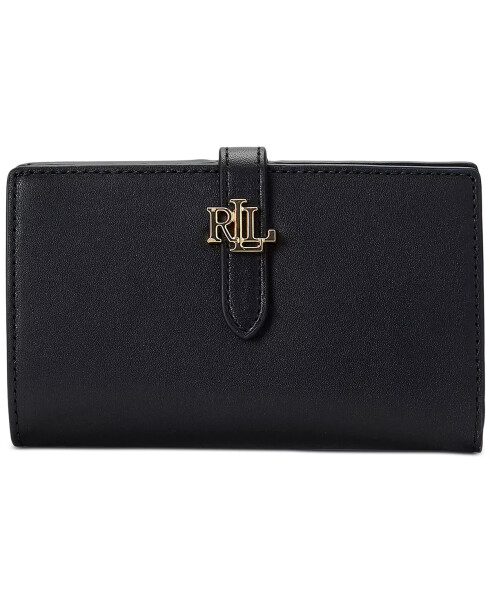 Logo Leather Wallet Black - 1