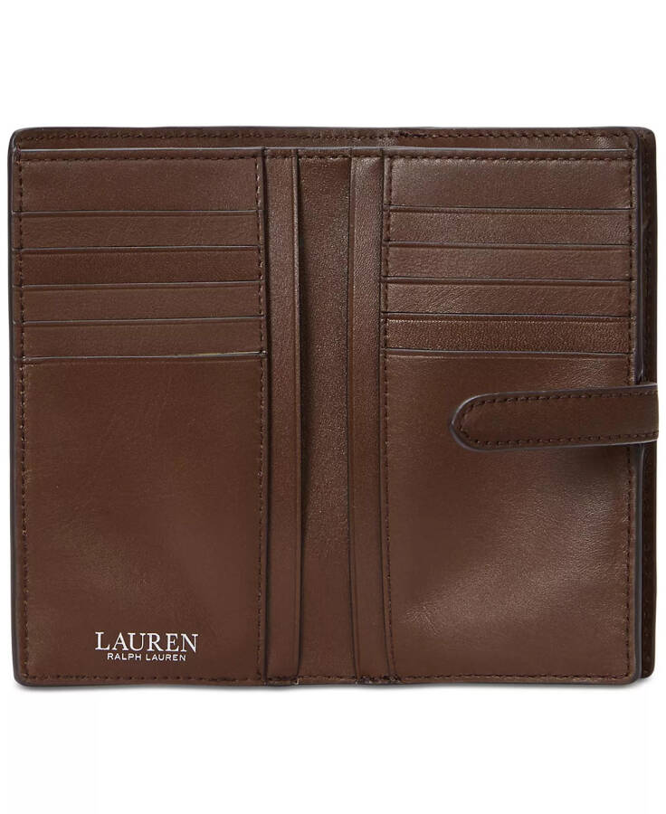 Logo Leather Wallet Dark Mahogany - 3