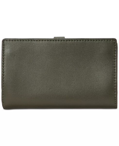 Logo Leather Wallet Dark Olive - 2