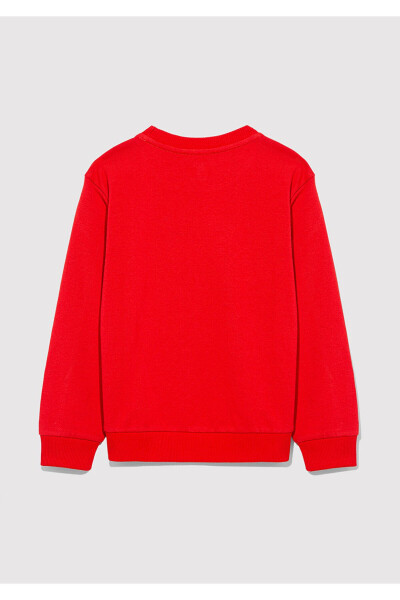 Logo Print Red Sweatshirt 6s10042-70477 - 3