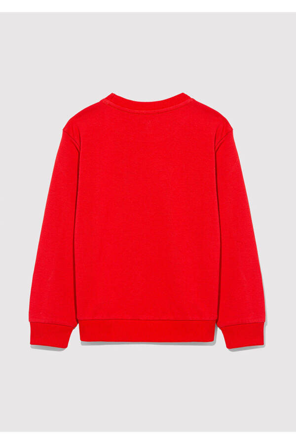 Logo Print Red Sweatshirt 6s10042-70477 - 3