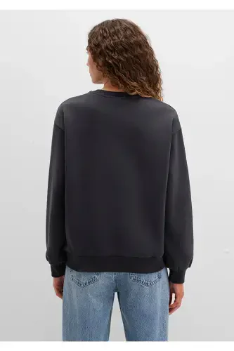 Logo Printed Anthracite Sweatshirt 1611656-82185 - 5