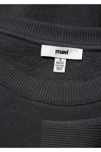 Logo Printed Anthracite Sweatshirt 1611656-82185 - 7