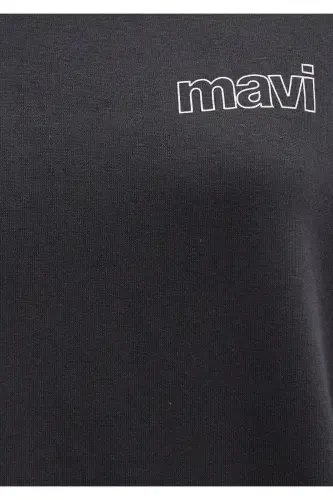 Logo Printed Anthracite Sweatshirt 1611656-82185 - 8