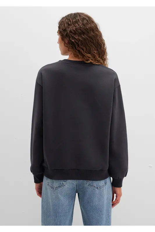 Logo Printed Anthracite Sweatshirt 1611656-82185 - 5