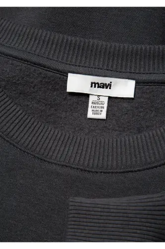 Logo Printed Anthracite Sweatshirt 1611656-82185 - 7