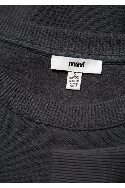 Logo Printed Anthracite Sweatshirt 1611656-82185 - 7