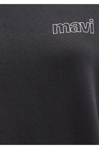 Logo Printed Anthracite Sweatshirt 1611656-82185 - 8