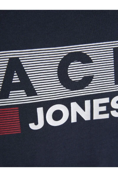 Logo printed bisiklet neck t-shirt (Large size) - 3