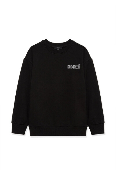 Logo Printed Black Sweatshirt 6s10034-900 - 3