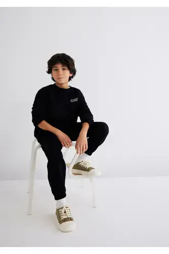 Logo Printed Black Sweatshirt 6s10034-900 - 1