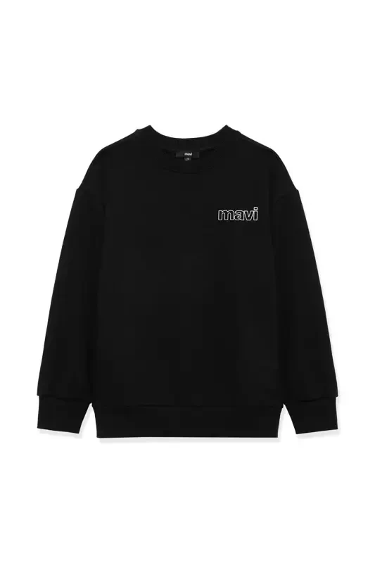 Logo Printed Black Sweatshirt 6s10034-900 - 2