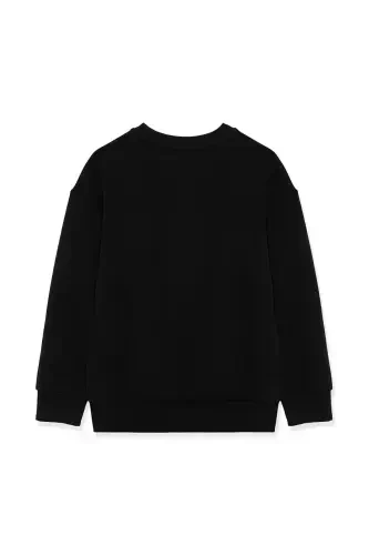 Logo Printed Black Sweatshirt 6s10034-900 - 3