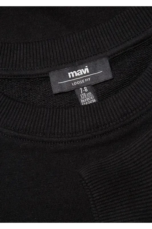 Logo Printed Black Sweatshirt 6s10034-900 - 4