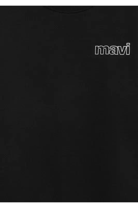 Logo Printed Black Sweatshirt 6s10034-900 - 5