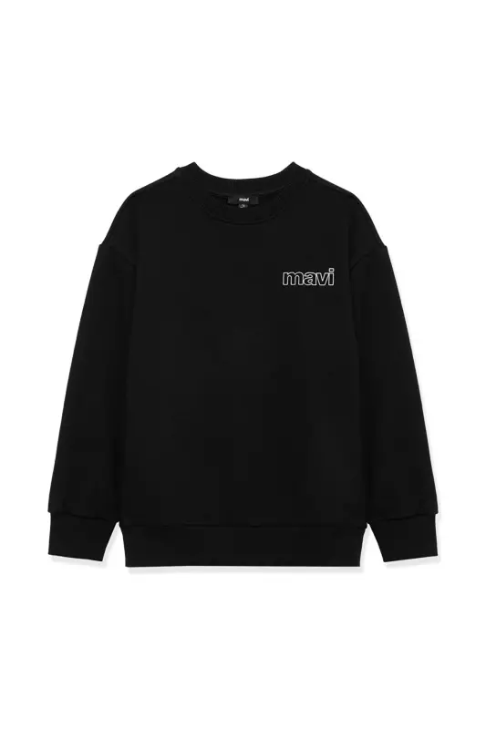 Logo Printed Black Sweatshirt 6s10034-900 - 2