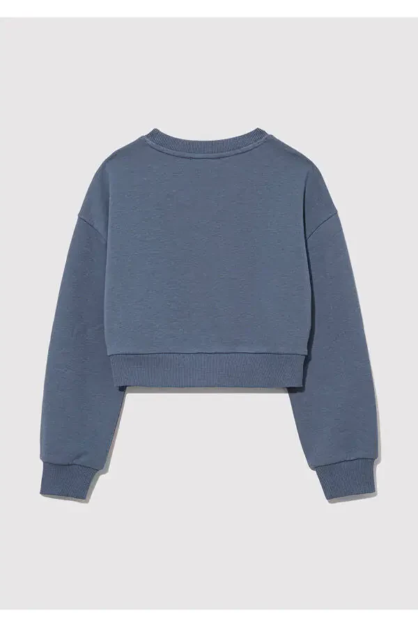 Logo Printed Crop Sweatshirt 7s10078-70871 - 4