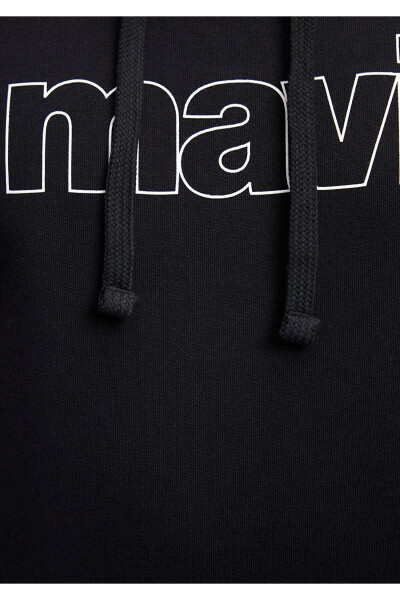 Logo Printed Hooded Black Sweatshirt 065606-900 - 21