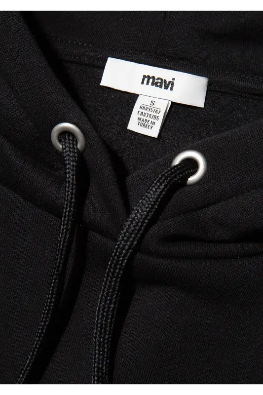 Logo Printed Hooded Black Sweatshirt 168334-900 - 9