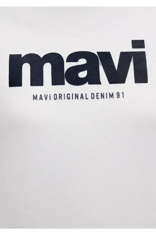 Logo Printed Hooded Ecru Sweatshirt 168334-81964 - 6