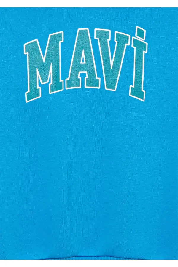 Logo Printed Hooded Sweatshirt 7610035-70880-Ma - 5