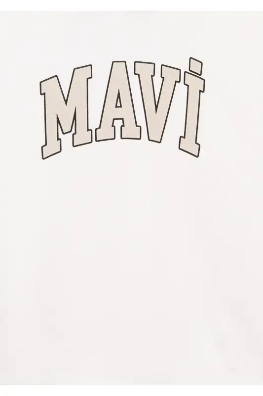 Logo Printed Hooded White Sweatshirt - 5