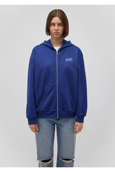 Logo Printed Hooded Zip Sweatshirt 1s10178-70722 - 9