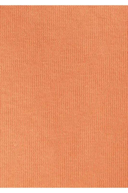 Logo Printed Orange Crop T-Shirt Crop / Short Cut - 7