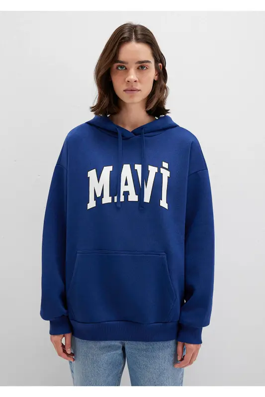 Logo Printed Oversize Sweatshirt 1600361-70722 - 4