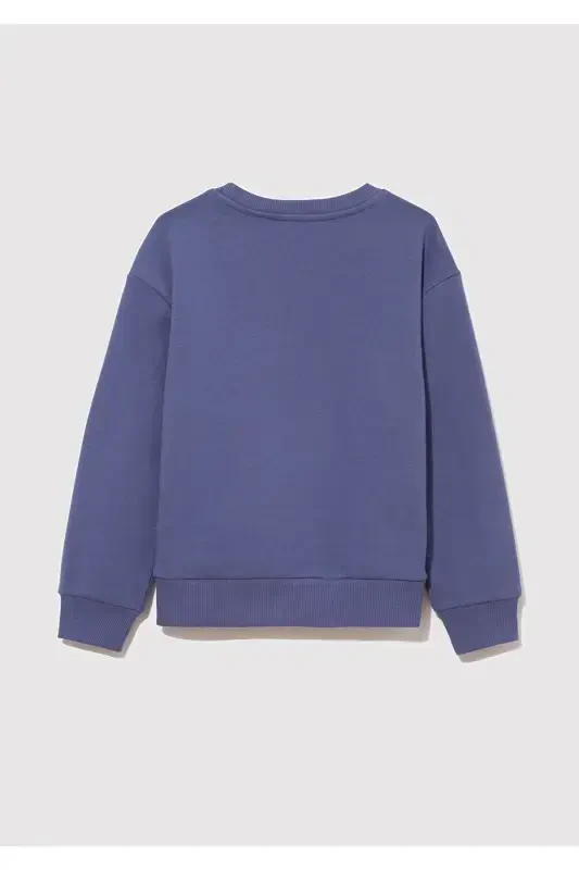 Logo Printed Purple Sweatshirt 7s10050-70661 - 3