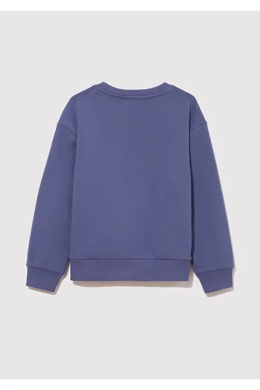 Logo Printed Purple Sweatshirt 7s10050-70661 - 3