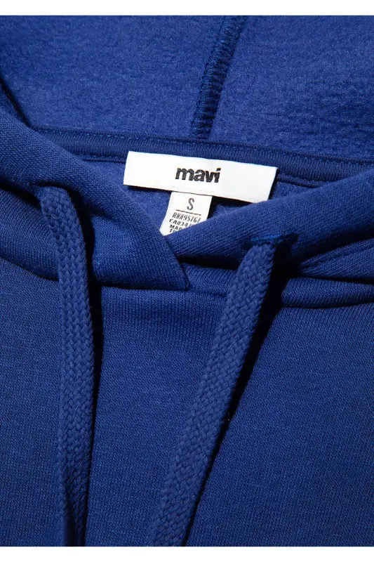 Logo Printed Sweatshirt Oversize/Relaxed Fit 1600361-70722 - Blue-70722 - 8