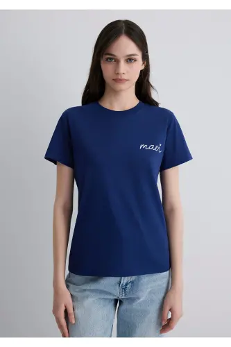 Logo Printed T-Shirt Semi Slim Fit - 4