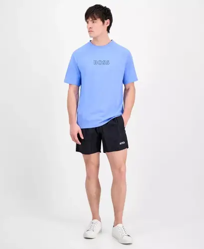 Sun Protection Logo T-Shirt, Created for Modazone - Brightblue - 2